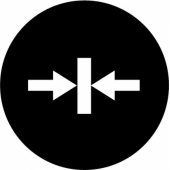 Eaton Pushbutton Lens 22mm flat black with symbol Mounting M22-.
