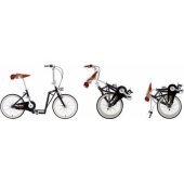 The-sliders Metro Matt Black tasteful and comfortable folding bike, h