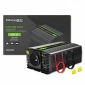 Qoltec Monolith power adapter/ inverter Auto 600 Watt Black