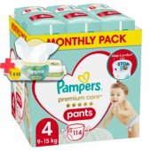 Premium Care Pants Size 4, 114 Pants, 9-15kg