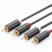 10517 AV104 2RCA Cinch to 2RCA Cinch Black
