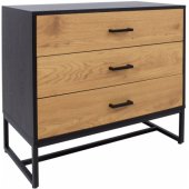AMSTERDAM 80x40xH75cm Oak/ Black
