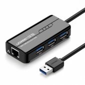 20265 Multifunctional Ethernet adapter 3 x USB 3.0, 1 x RJ45