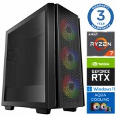 AQUA Ryzen 7 7700X 32GB DDR5 2TB SSD M.2 NVME RTX3050 8GB W11
