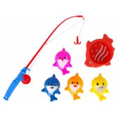 LeanToys Fish Catching Fish Rod Arcade Game