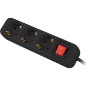 Lanberg PS1-05F 3-socket power strip 1.5 m black (PS1-03F-0150