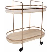 Serving Cart GENOVA Light Brown