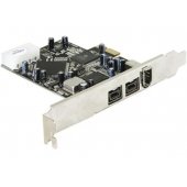 Delock PCI-E Card FireWire 2xB 1xA