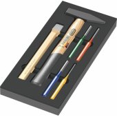 Wera 9782 foam insert hammer set 1, 6 pieces (black/ gray, in foam inse