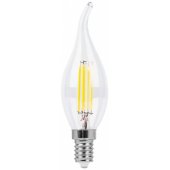 LED Филаментная лампа E14, C35T, 6W, 840lm, 3000K, 360°