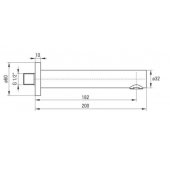 _7425165 Bath spout - 200 mm