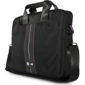 Nylon Red Stripe Bag 16" Black