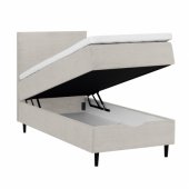 Continental bed LAARA 90x200cm, beige
