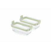 Air fryer Dual Glass Dishes Set of 2 - Transparent