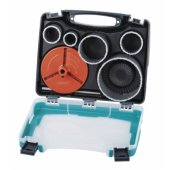 Wolfcraft 33-83 mm hole saw set - with carbide s-blade