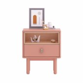 Nightstand IRIS 48x40x55cm, pink