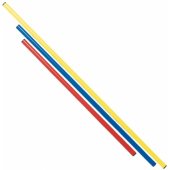 Plastic gimnastic stick 80 cm Red