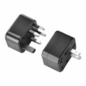 KSC-174 Multi Power Plug adapter from/ to UK 3pin - Euro 2pin - US (USA