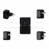 KSC-174 Multi Power Plug adapter from/ to UK 3pin - Euro 2pin - US (USA