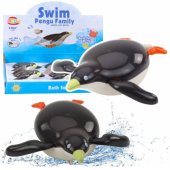 Floating Penguin Wind-Up Bath Water Toy Gray 14.5 cm