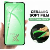"Clear Ceramic Glass Full with Frame iPhone 13 Mini" Black