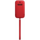"Leather Sleeve with MagSafe iPhone 12 mini" (PRODUCT) Red