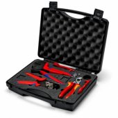 KNIPEX Photovoltaic Tool Case, for MC4 Solar Connectors, Black Tool Se
