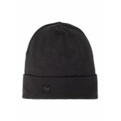 Buff Heavyweight Merino Wool Hat Loose Winter Cap - Black.