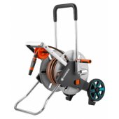 GARDENA Hose Trolley Aquaroll M Easy Set metal, hose wagon (gray / sil