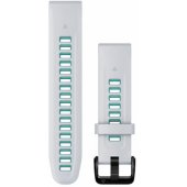 20mm QuickFit Silicone Strap Slate Whitestone/ Aqua