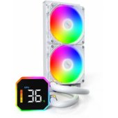 HyperFlow Digital 240 120mm Liquid Cooler White