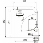 Active L swivel spout HP (115.0653.376)