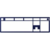 Alloy Rise Top Plate Navy Blue