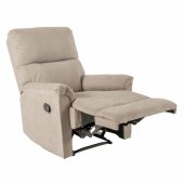 Recliner armchair GUSTAV with manual mechanism, taupe