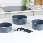 RH03294EU7 Nightfall 4-Piece Smart Clip Saucepa