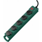 Outdoor Extension Lead 5-way 5m Green