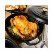 RH02525BEU7 Cast iron casserole 30cm black