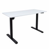 Desk ERGO LIGHT with 1 motor 120x60cm, black/ white