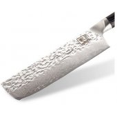 Zayiko Damascus Nakiri Knife (Pakka) 18 cm