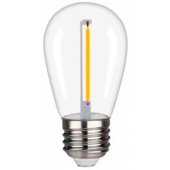LED Диммируемая филаментная лампа E27, S14, 1W, 100lm, 3000K