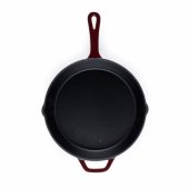 BW13773R 26cm Cast Iron FryPan, Red