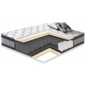 GRACE 160x200cm with mattress HARMONY DUO Dark Grey