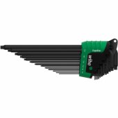Wiha TORX Allen key set in ErgoStar holder, screwdriver (black/ green,