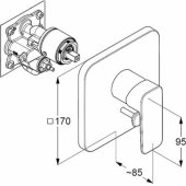Bath Mixer With Shower Pure&Style 406500575