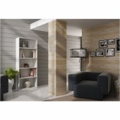 Topeshop Regał 60cm półka szafka książki segregatory biały (R60 BIEL)