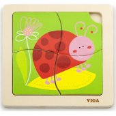 Viga Viga 50140 Puzzle on a pad - ladybug
