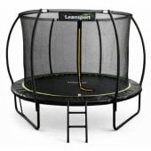 Garden Trampoline with Inner Net Black/ Green 305cm