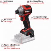 Einhell Professional cordless impact wrench TP-CI 18/ 250-C Li BL - Sol