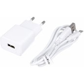 MXTC-01 1x USB 1A White + microUSB
