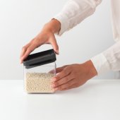 TASTY+ Square Canister 0.7l Dark Grey